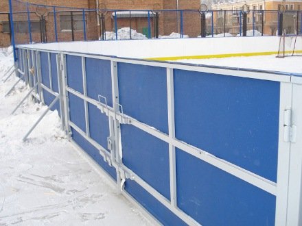 Установка, монтаж хоккейной коробки Новосибирск
